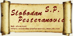 Slobodan Pešteranović vizit kartica
